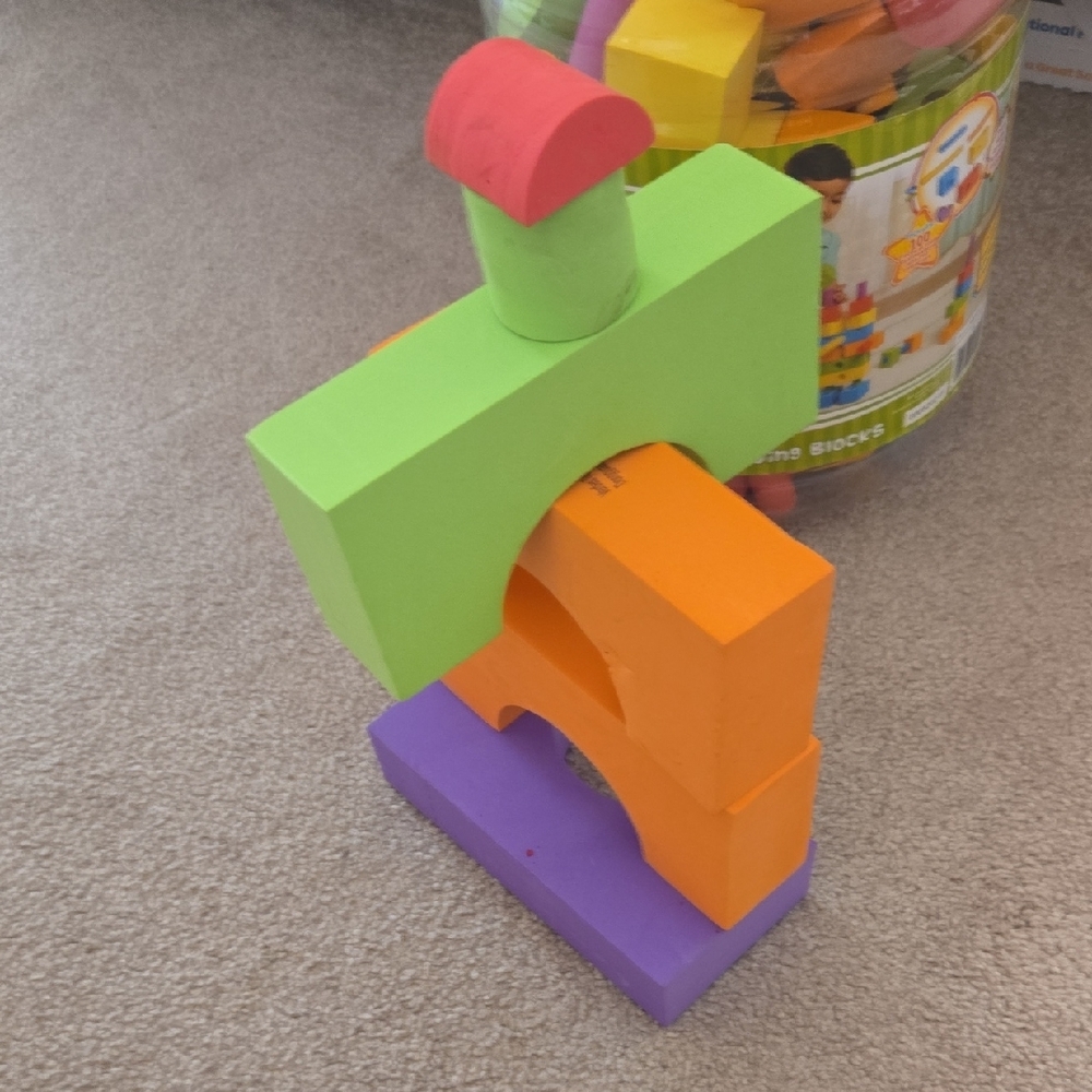 Foam Building Blocks Set - Multicolor - Picture 3 of 6